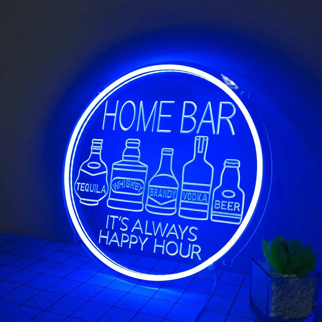 Neon Sign Light for Bar Cart Decor Beer Cocktails Home Bar Pub Kitchen Bedroom Dorm Wall Art Sign Birthday Party Gift