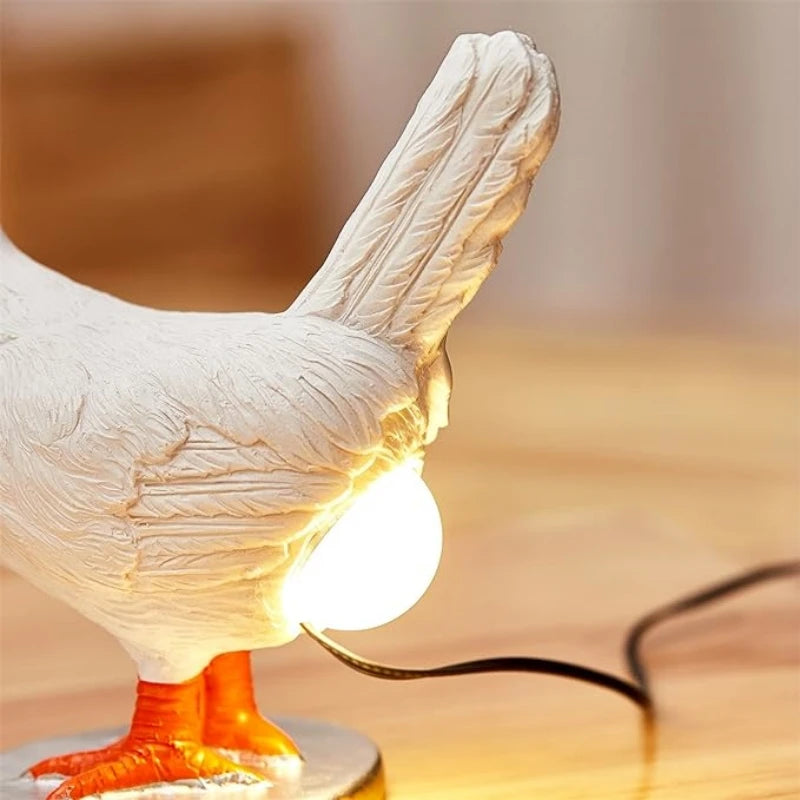 LED Night Lights Funny Animal Chick Light Easter Carnival Party Ornaments Children's Gifts Home Decoration Chicken Night Lamp