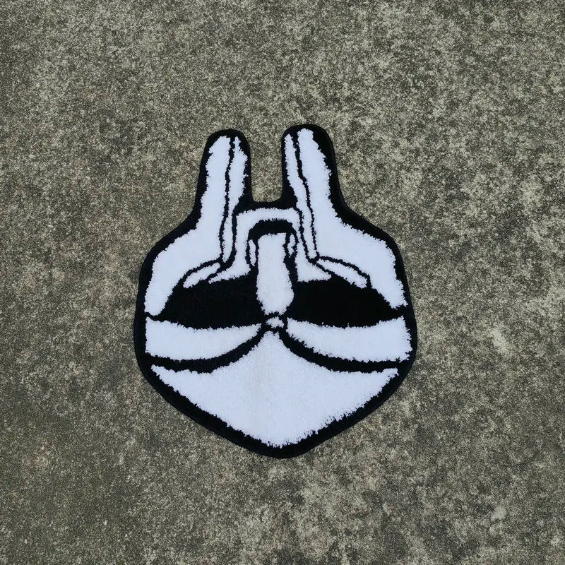 Anime Face Soft Tufting Rug Living Room Bedroom Decor Fluffy Carpets Non-slip Bathmat Bathroom Cloakroom Mat Floor Pad Boy Gifts