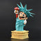 Super Mario as The Statue of Liberty Figure Model Toys for Kids 20cm