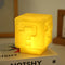 Mario Night Light Super Mario Question Mark Luminous Small Night Light Square Brick Room Decoration Desktop Atmosphere Light boy