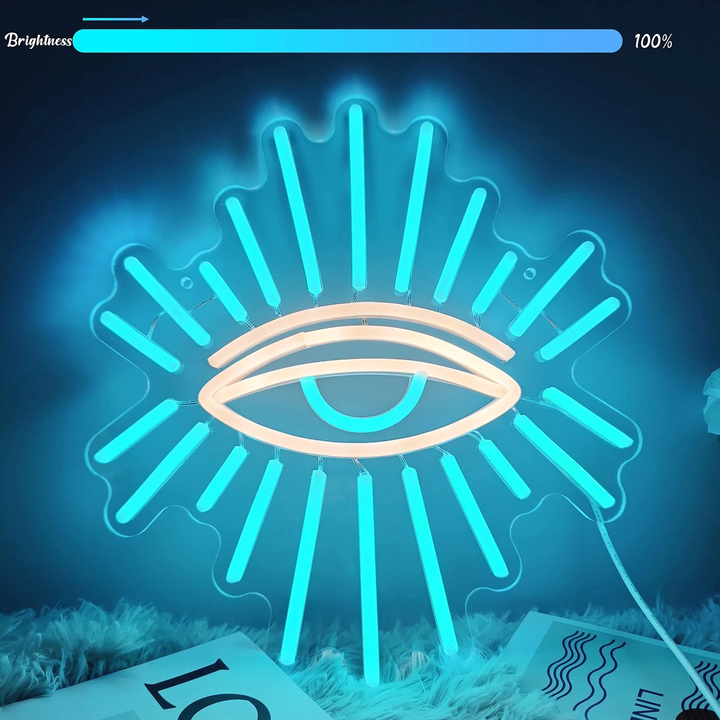 Evil Eyes Neon Sign LED Green Goth Eyes Neon Light Sign for Game Room Bedroom Man Cave Room Party Gift Home Decor Night Light