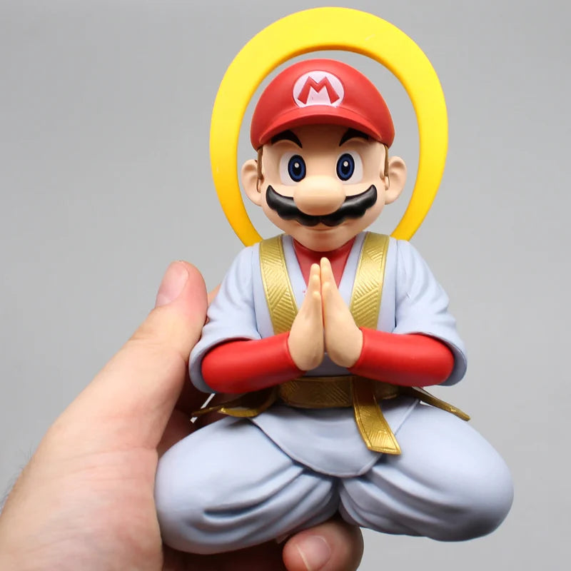 Super Mario Action Figure Anime Crayon Shin-chan Figuras Toys Manga GK Statue Kawaii Doll PVC Model Ornaments Gift for Children