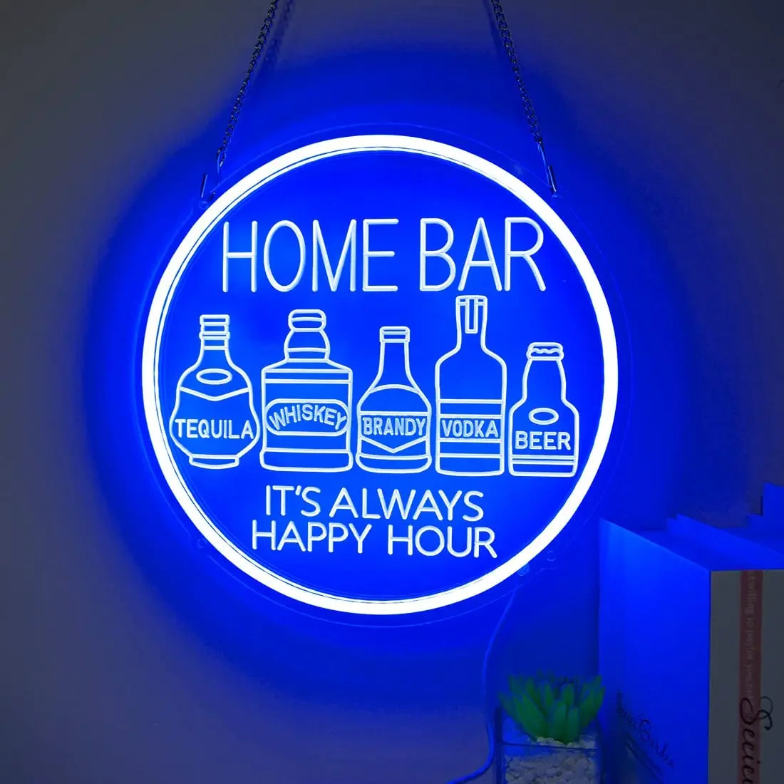 Neon Sign Light for Bar Cart Decor Beer Cocktails Home Bar Pub Kitchen Bedroom Dorm Wall Art Sign Birthday Party Gift