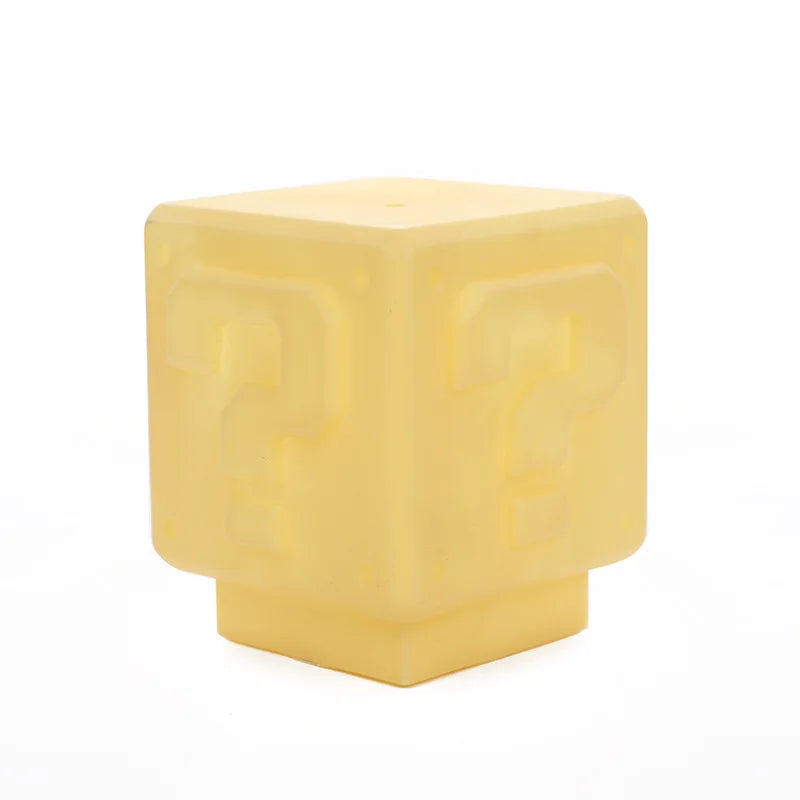Mario Night Light Super Mario Question Mark Luminous Small Night Light Square Brick Room Decoration Desktop Atmosphere Light boy