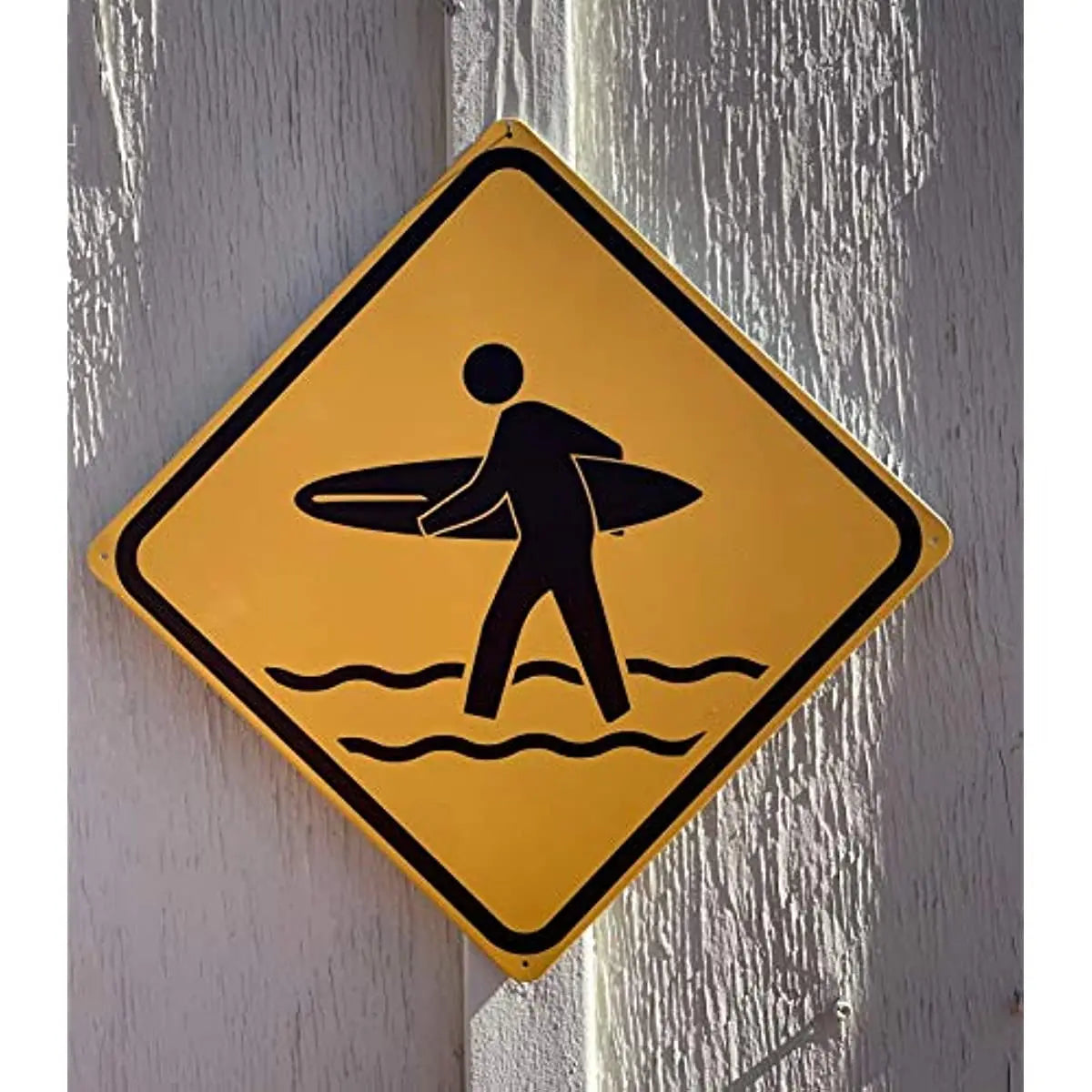 Classics Surfer Crossing Metal Tin Sign Road Sign Beach Home Bar Surf's Up Decor Art Wall Plaque Poster Novelty Funny Gift