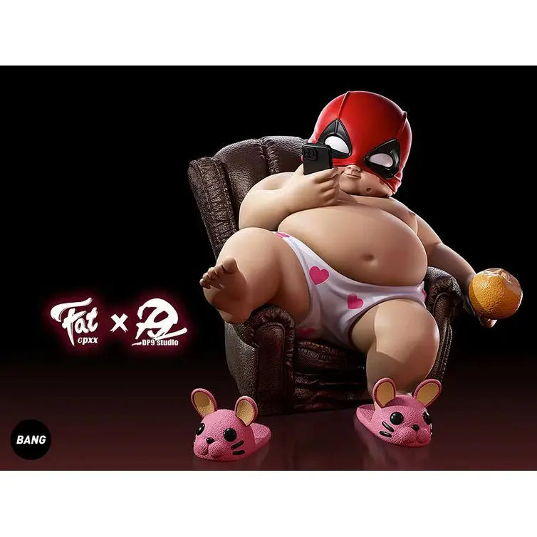 12cm The Avengers Deadpool Fat Boy Figure Cute Anime Action Collection Desktop Ornament Decoration Car Ornaments Children Toys