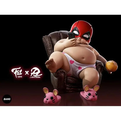 12cm The Avengers Deadpool Fat Boy Figure Cute Anime Action Collection Desktop Ornament Decoration Car Ornaments Children Toys