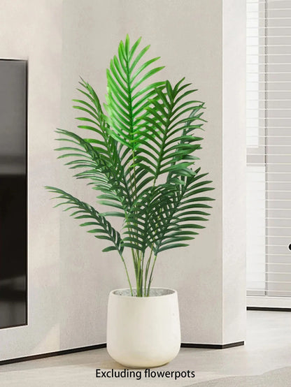 70-120cm Large Artificial Palm Tree Plastic Turtle Back Plants Leaf Schefflera Tropical Tree Home Office Party Outdoor Decor