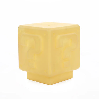 Mario Night Light Super Mario Question Mark Luminous Small Night Light Square Brick Room Decoration Desktop Atmosphere Light boy